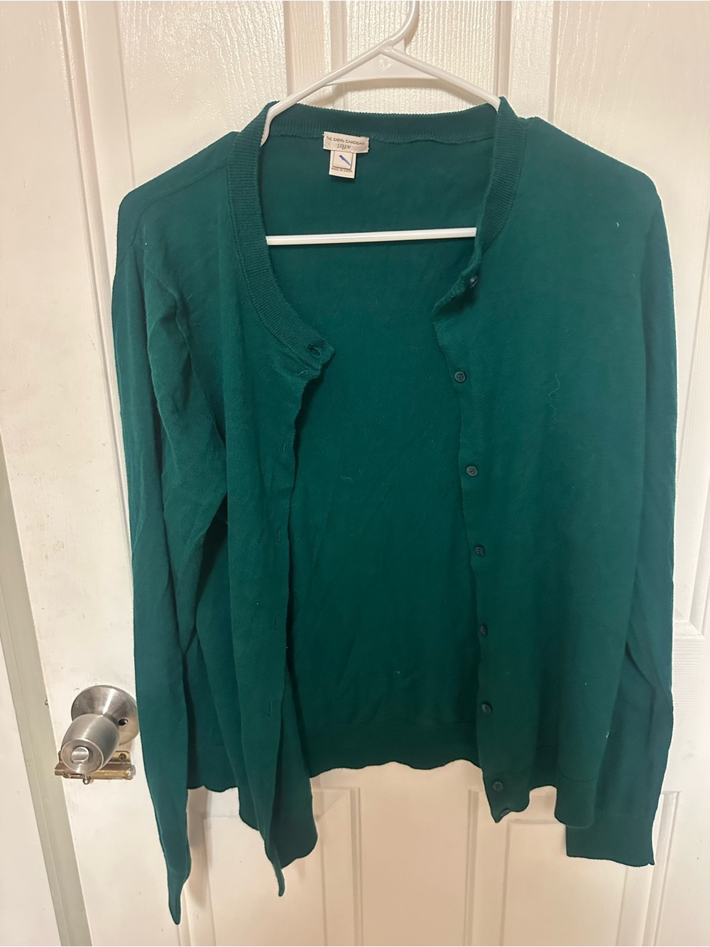 J. Crew THE CARYN Women’s Teal Button-Front Cardigan Sweater